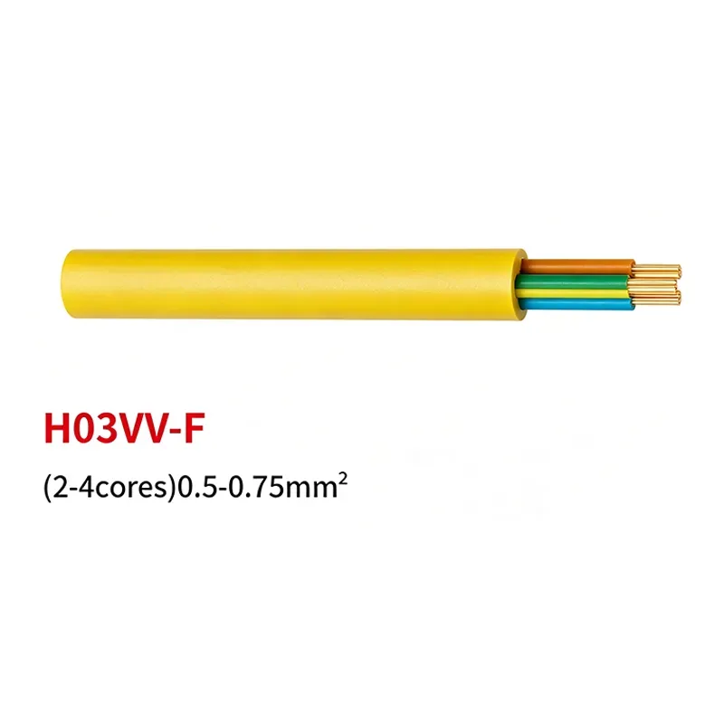 EU-standard PVC-isolerade flexibla kablar
